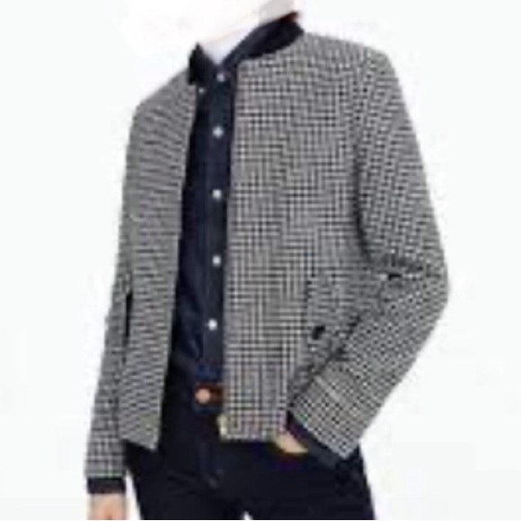 J. Crew Classic timeless style 100% wool, houndstooth fully lined w pockets. NWT - Picture 14 of 15
